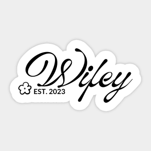 Floral Wifey 2023 Sticker